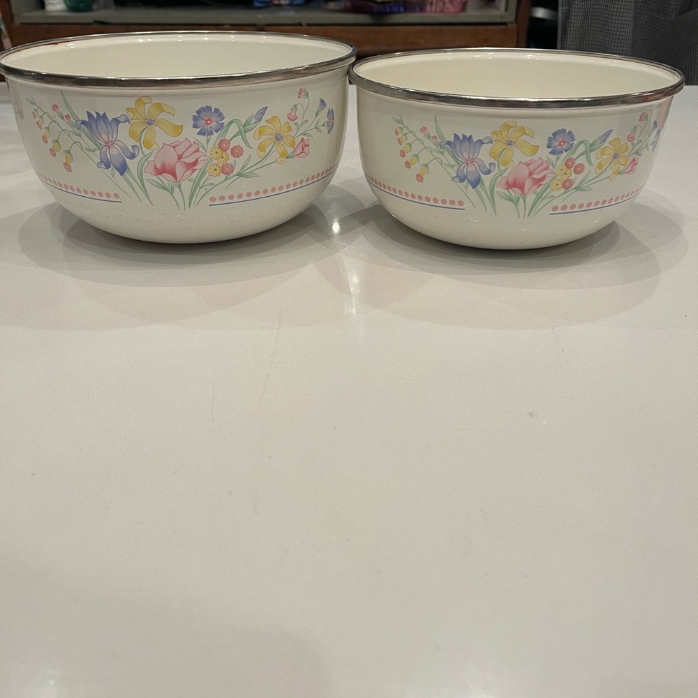 Floral Patterned Bowls
